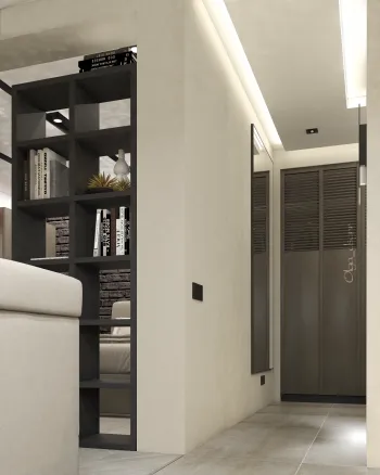 Интерьер с нишей с подсветкой  смотреть на Basicdecor