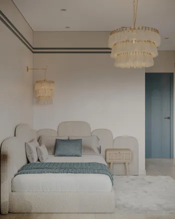 Интерьер спальни cветильниками над кроватью  смотреть на Basicdecor