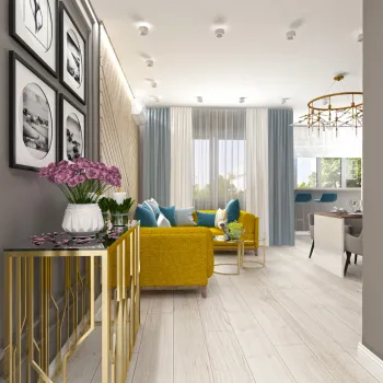 Интерьер гостиной в современном стиле смотреть на Basicdecor