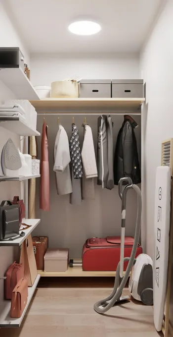 Интерьер с хранением верхней одежды  смотреть на Basicdecor