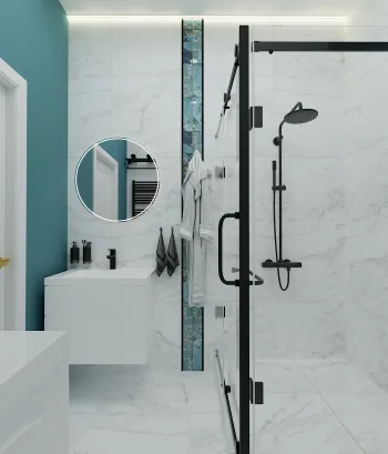 Интерьер ванной  смотреть на Basicdecor