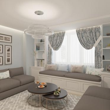 Интерьер гостиной в неоклассике смотреть на Basicdecor