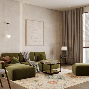 Интерьер гостиной  смотреть на Basicdecor