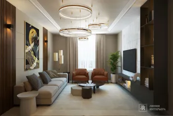 Интерьер гостиной в современном стиле смотреть на Basicdecor