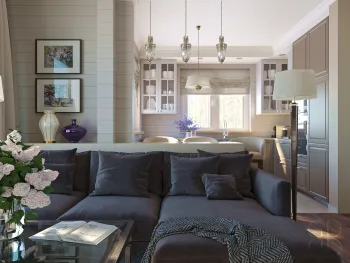 Интерьер гостиной  смотреть на Basicdecor