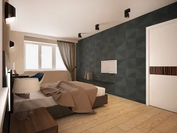 Интерьер спальни в стиле лофт смотреть на Basicdecor