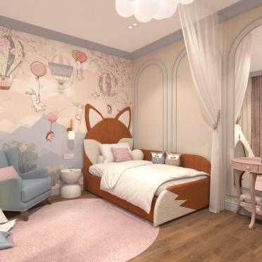 Интерьер детской с для девочки  смотреть на Basicdecor