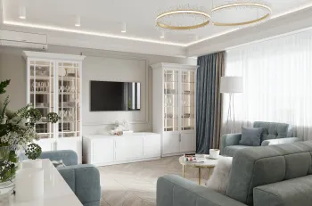 Интерьер гостиной в современном стиле смотреть на Basicdecor