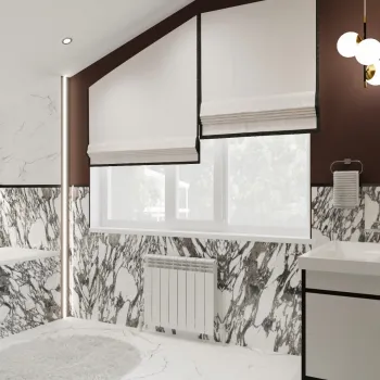 Интерьер с жалюзи и дверными жалюзи  смотреть на Basicdecor