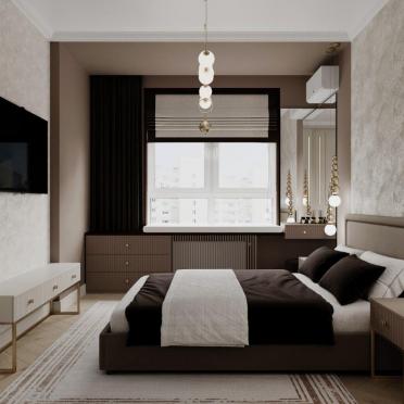 Интерьер спальни cветильниками над кроватью  смотреть на Basicdecor