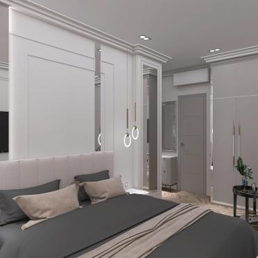Интерьер спальни cветильниками над кроватью  смотреть на Basicdecor