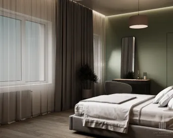 Интерьер спальни cветильниками над кроватью  смотреть на Basicdecor