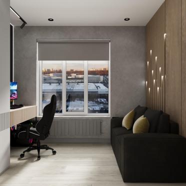 Интерьер с жалюзи и дверными жалюзи  смотреть на Basicdecor