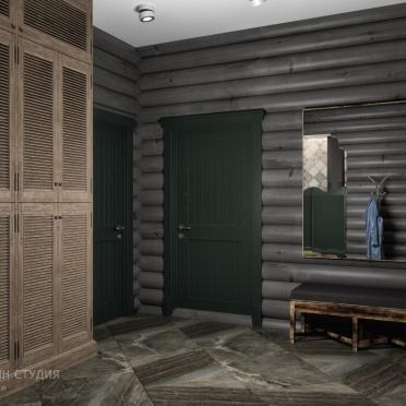 Интерьер прихожей с в деревянном доме в рустике смотреть на Basicdecor