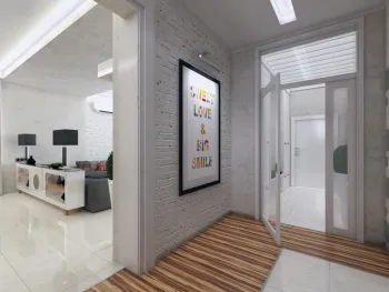 Интерьер с проходной в современном стиле смотреть на Basicdecor