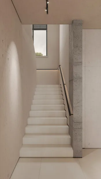 Интерьер с лестницей  смотреть на Basicdecor