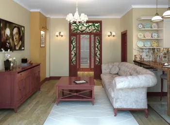 Интерьер гостиной  смотреть на Basicdecor