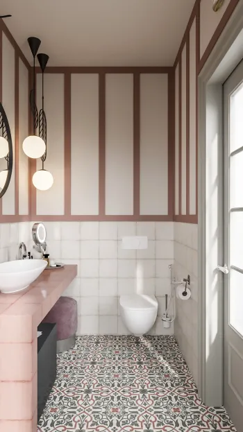 Интерьер ванной в современном стиле смотреть на Basicdecor