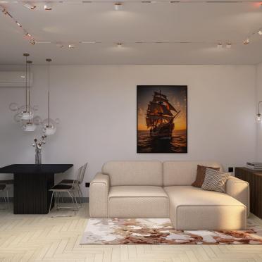 Интерьер гостиной  смотреть на Basicdecor