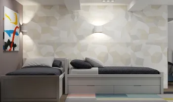 Интерьер с две кровати  смотреть на Basicdecor
