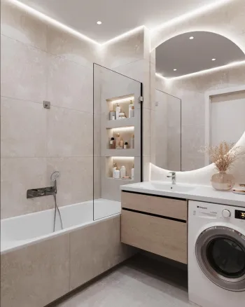 Интерьер ванной  смотреть на Basicdecor
