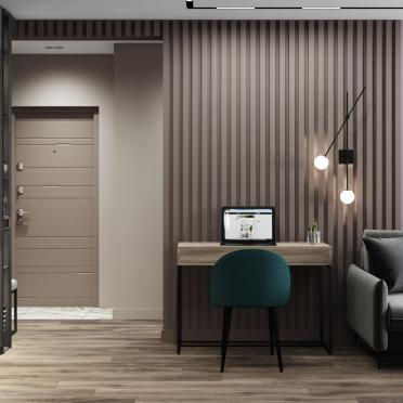 Интерьер гостиной с ресепшном  смотреть на Basicdecor