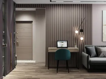 Интерьер гостиной с ресепшном  смотреть на Basicdecor