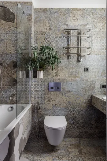 Интерьер ванной в современном стиле смотреть на Basicdecor