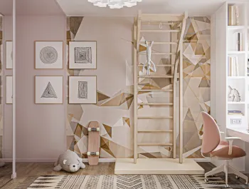 Интерьер детской с для девочки в современном стиле смотреть на Basicdecor