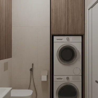 Интерьер ванной с постирочной  смотреть на Basicdecor