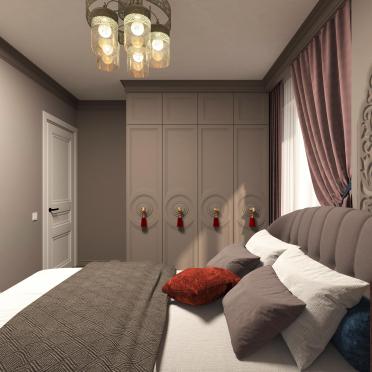 Интерьер спальни cветильниками над кроватью  смотреть на Basicdecor