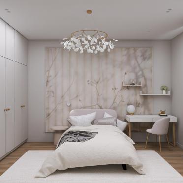 Интерьер детской cветильниками над кроватью  смотреть на Basicdecor