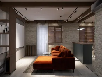 Интерьер гостиной с жалюзи  смотреть на Basicdecor