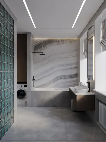 Интерьер ванной  смотреть на Basicdecor