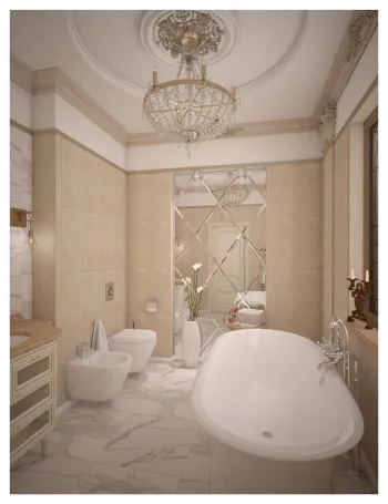 Интерьер ванной в классическом стиле смотреть на Basicdecor
