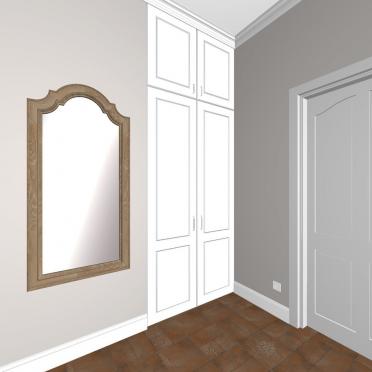 Интерьер коридора с зеркалом на двери в стиле кантри смотреть на Basicdecor