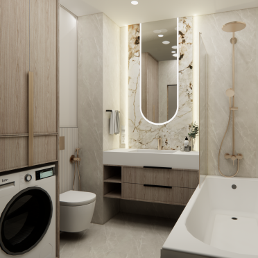 Интерьер ванной  смотреть на Basicdecor
