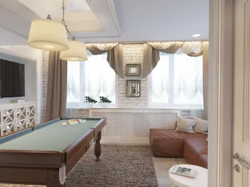 Интерьер с двой окна в классическом стиле смотреть на Basicdecor