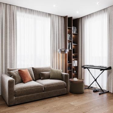 Интерьер гостиной  смотреть на Basicdecor