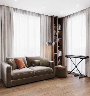 Интерьер гостиной  смотреть на Basicdecor