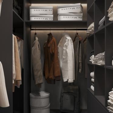 Интерьер гардеробной в современном стиле смотреть на Basicdecor
