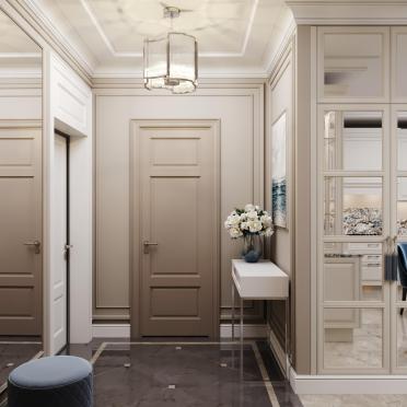 Интерьер прихожей с проходной  смотреть на Basicdecor