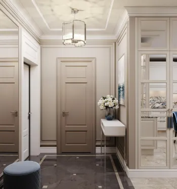 Интерьер прихожей с проходной  смотреть на Basicdecor
