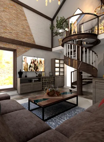 Интерьер гостиной  смотреть на Basicdecor