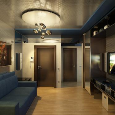 Интерьер прихожей c подсветкой  смотреть на Basicdecor
