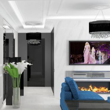Интерьер гостиной c подсветкой в современном стиле смотреть на Basicdecor