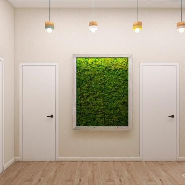 Интерьер коридора с искусственным газоном  смотреть на Basicdecor
