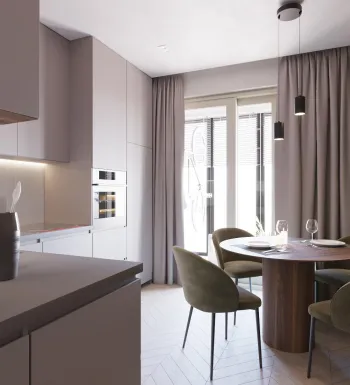 Интерьер кухни c подсветкой  смотреть на Basicdecor