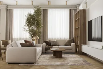 Интерьер гостиной  смотреть на Basicdecor