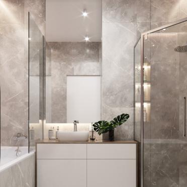 Интерьер ванной в современном стиле смотреть на Basicdecor